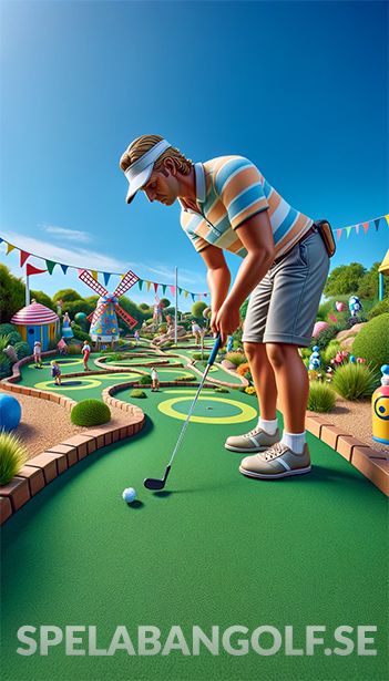 Bangolf – spelare puttar på bana